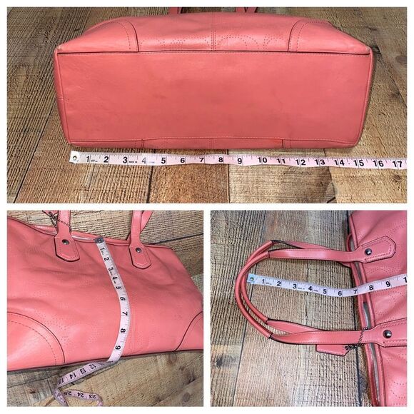 Coach 19681 Perforated Signature Leather Carryall Satchel Shoulder Bag - Picture 13 of 14